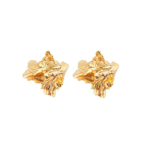 Amber Sceats Reese Earrings Gold NWT - Picture 4 of 4